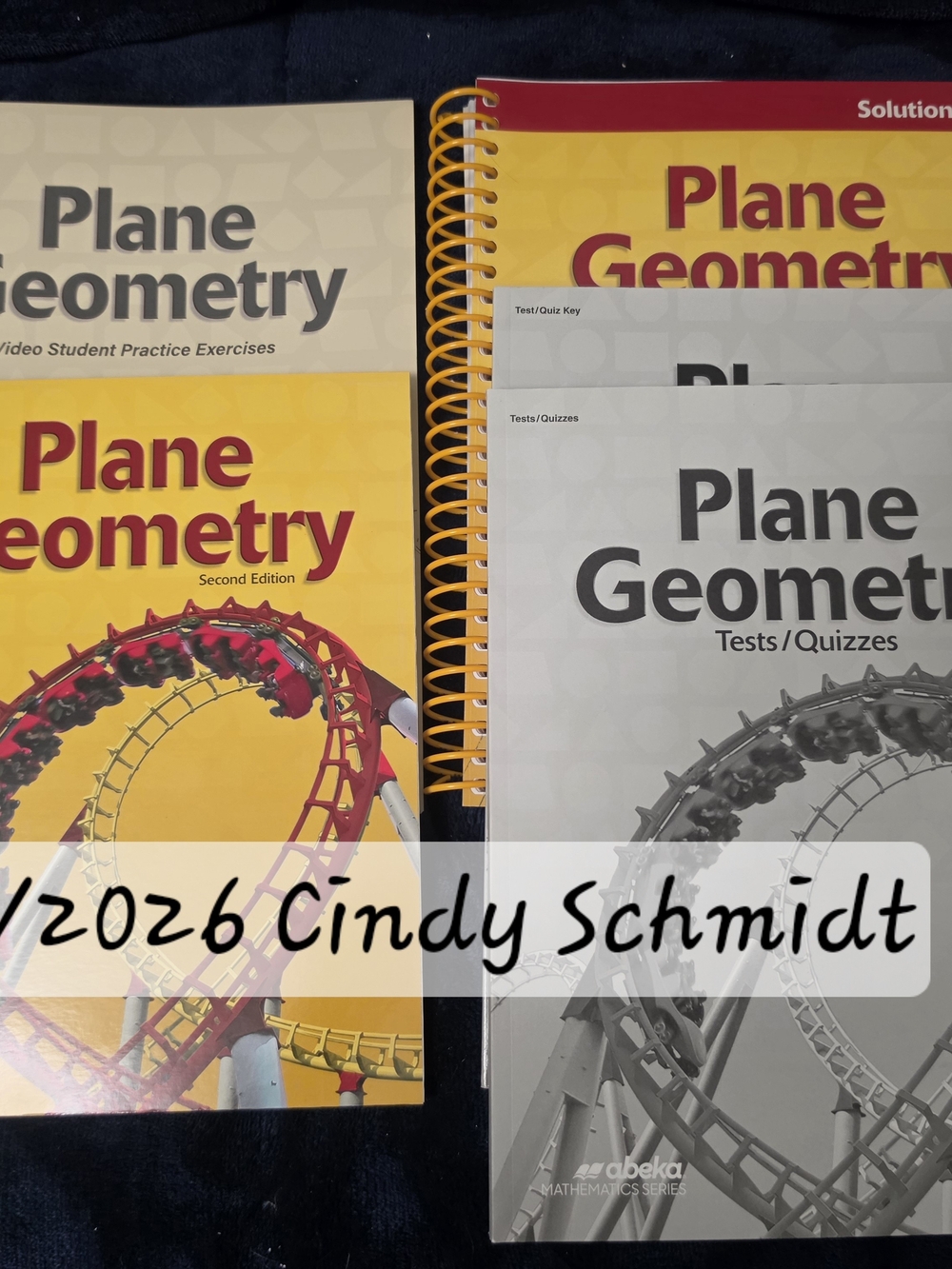 Abeka 11th Grade Plane Geometry Student Workbooks - Solution Key And Consumables